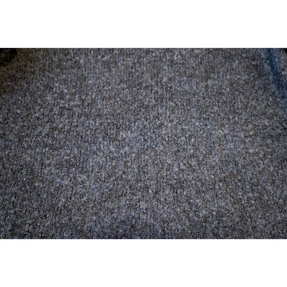 Michael Michael Kors Gray Bouclé Turtleneck Sweater L Minimalist Cozy Chic - Picture 7 of 9